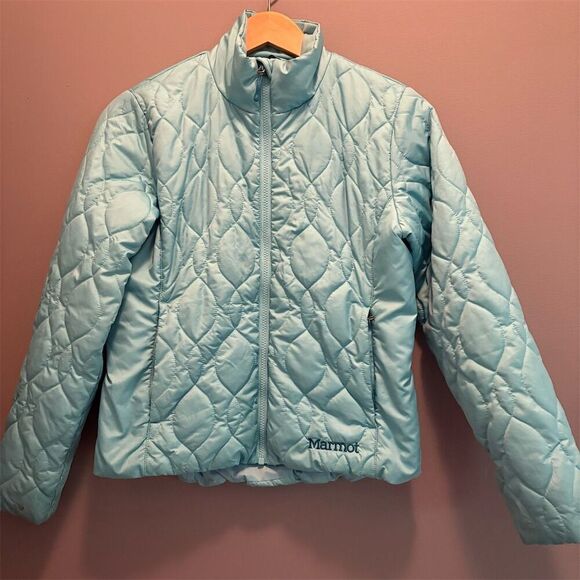 Marmot Jackets & Blazers - Marmot Women's Quilted Puffer Jacket Blue Size S Full Zip Outdoor